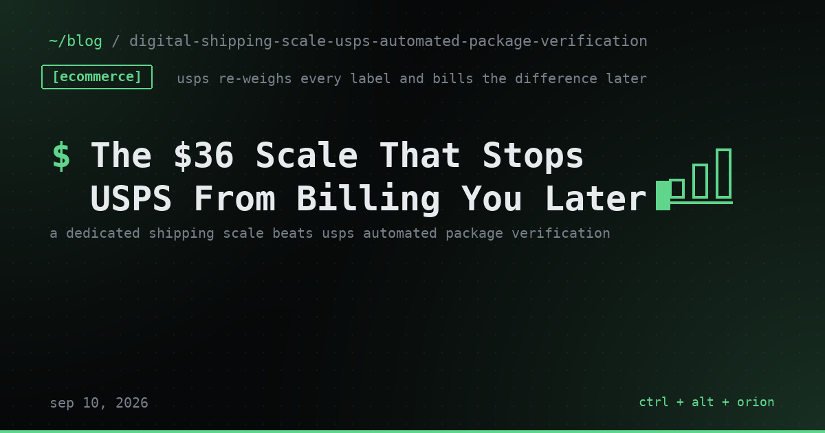 The $36 Scale That Stops USPS From Weighing Your Package for You (and Billing You Later)