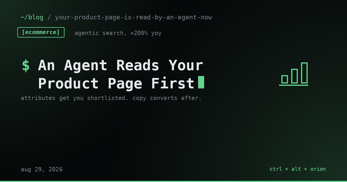 Your Product Page Is Being Read by an Agent, Not a Customer: What Small Retailers Should Fix First